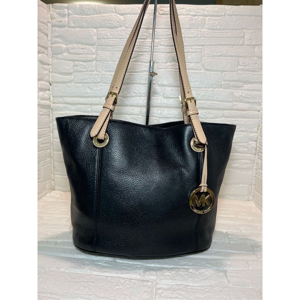 Michael Kors Black Leather Tote Bag